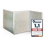 Fahrzeugschein Hülle für KFZ Schein Hülle Schutzhülle 3-teilig faltbar - Zulassungsschein Hülle Mappe Etui Schutzfolie aus PVC für Auto Motorrad Anhänger transparent, reißfest - L&P A250 1 Stück