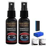 2PC NurafixAuto Spray Kratzer Entfernen,Quick Effect Coating Agent for Car,Scratch Remover Auto,Auto-Beschichtungs- Sprays für Glanz und Schutz,Nano-autospray Auto Kratzer (2PC)