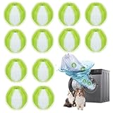 12 Stücke Tierhaarentferner Waschmaschine,Wiederverwendbar Fusselbälle Waschmaschine,Haarfänger Flusensiebe,Effektiver Fusselball Und Fusselfänger,Zur Entfernung Von Tierhaaren