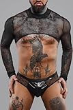 Crop top Tulle Noir transparent - Regnes - L - Noir