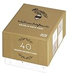 Weihnachtsfreude erfülle dein Herz: 40 Wunschkärtchen, White