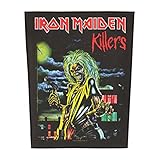 Iron Maiden Rückenaufnäher Killers band logo offiziell Nue Schwarz 36 cm x 29 cm Taille unique